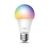 Tapo L530E alexa lampe E27, Energie sparen, Mehrfarbrige dimmbare smarte WLAN Glühbirne,smart home alexa zubehör,kompatibel mit Alexa,Google...