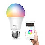 Tapo L530E alexa lampe E27, Energie sparen, Mehrfarbrige dimmbare smarte WLAN Glühbirne,smart home alexa zubehör,kompatibel mit Alexa,Google...