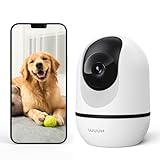 WUUK 4MP Überwachungskamera Innen, WLAN IP Haustier Kamera Überwachung Innen mit APP, 360° Auto-Tracking Babyphone mit Kamera, Unterstützt Alexa/Google...